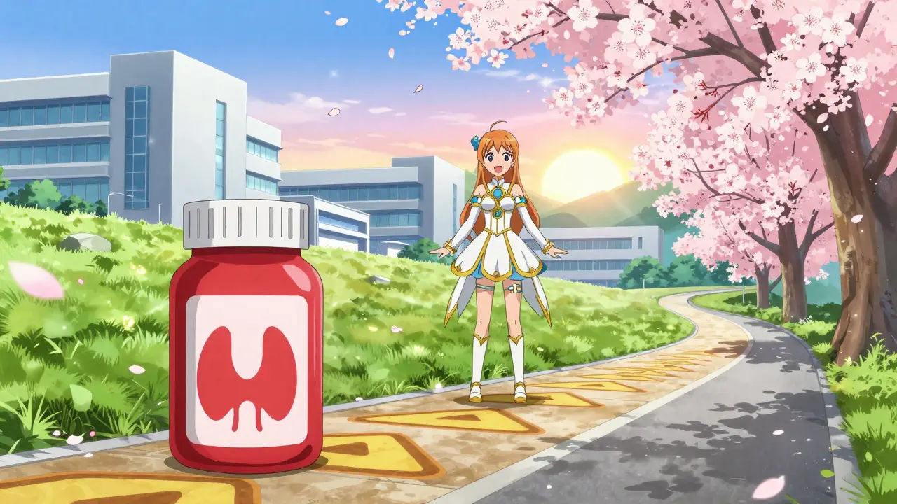 Anime character blocking wrong path to medicine, choosing recovery garden instead